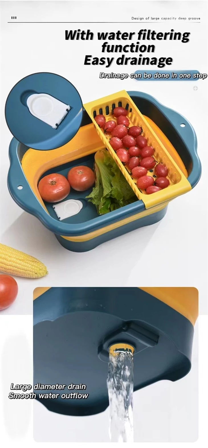 Foldable Drain Basin